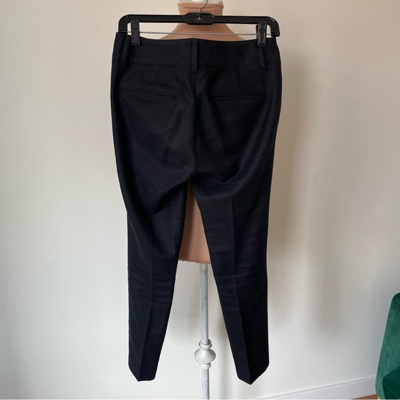 Helmut Lang Women’s Wool Cotton Black Low Rise Trouser Pants D06HW217 EUC Size 0 - Picture 2 of 8